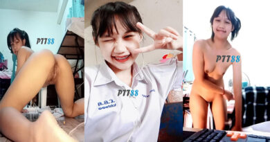 น้องข้าวฟางนักเรียนโรงเรียนลืออำนาจวิทยาคม ขายคลิปเสียงหารายได้เสริมหีเนียนน่ารักโกนหมอยเต้นยั่วควยให้คนดูชักว่าวคลิปโป้เสียงไทย